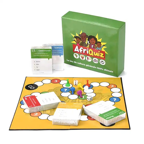 Family party multifunctional sweet adventures board game with wooden pawn