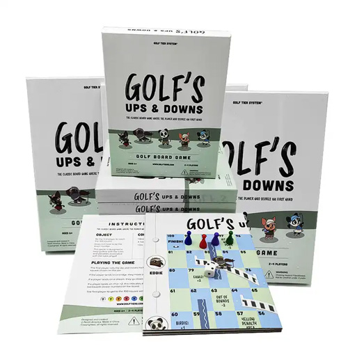 Board Game OEM Custom Character Animal Children Sports Indoor Ups & Downs Mini GolfS Board Game
